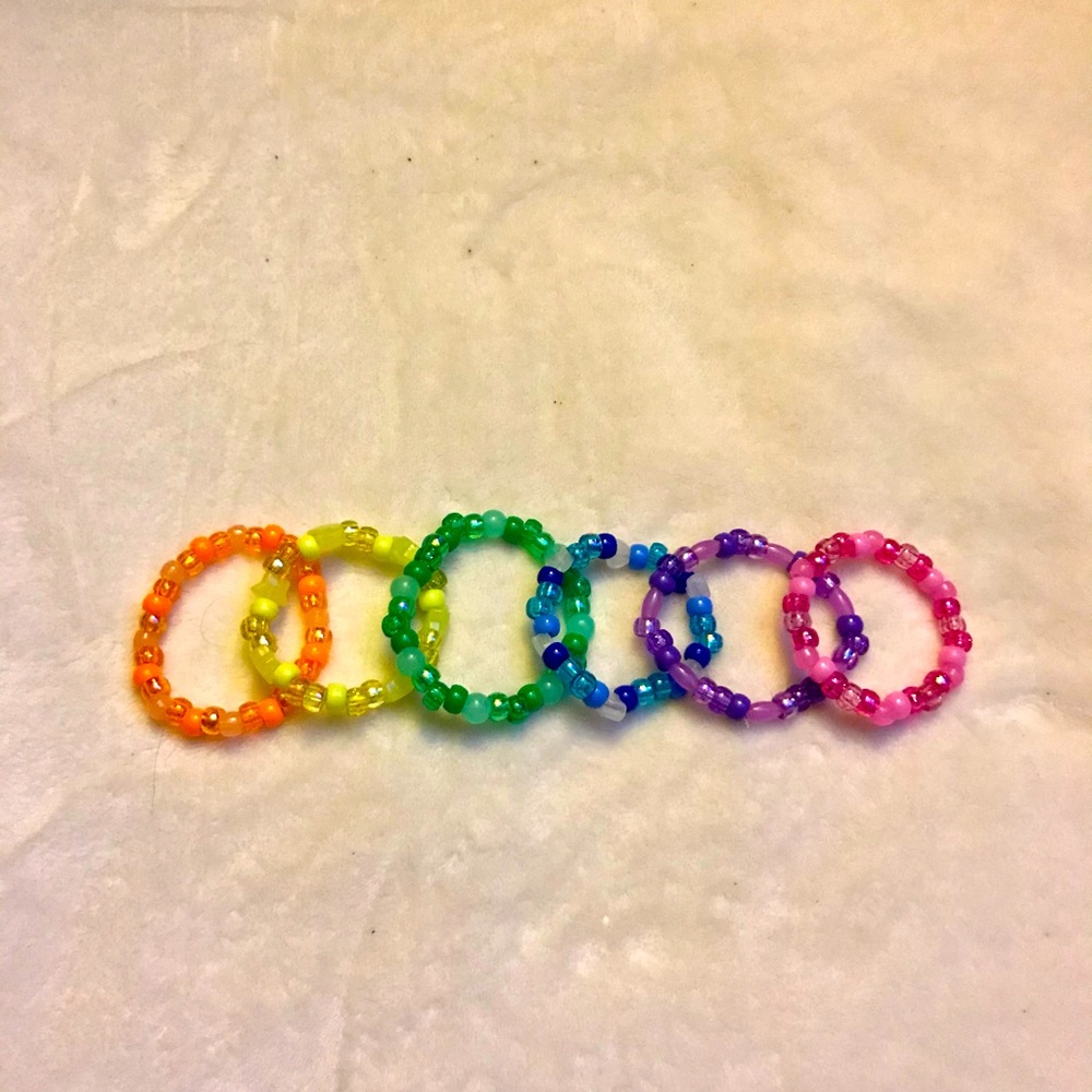 6 Pack Rave Kandi Bracelets - Picture 2 of 4